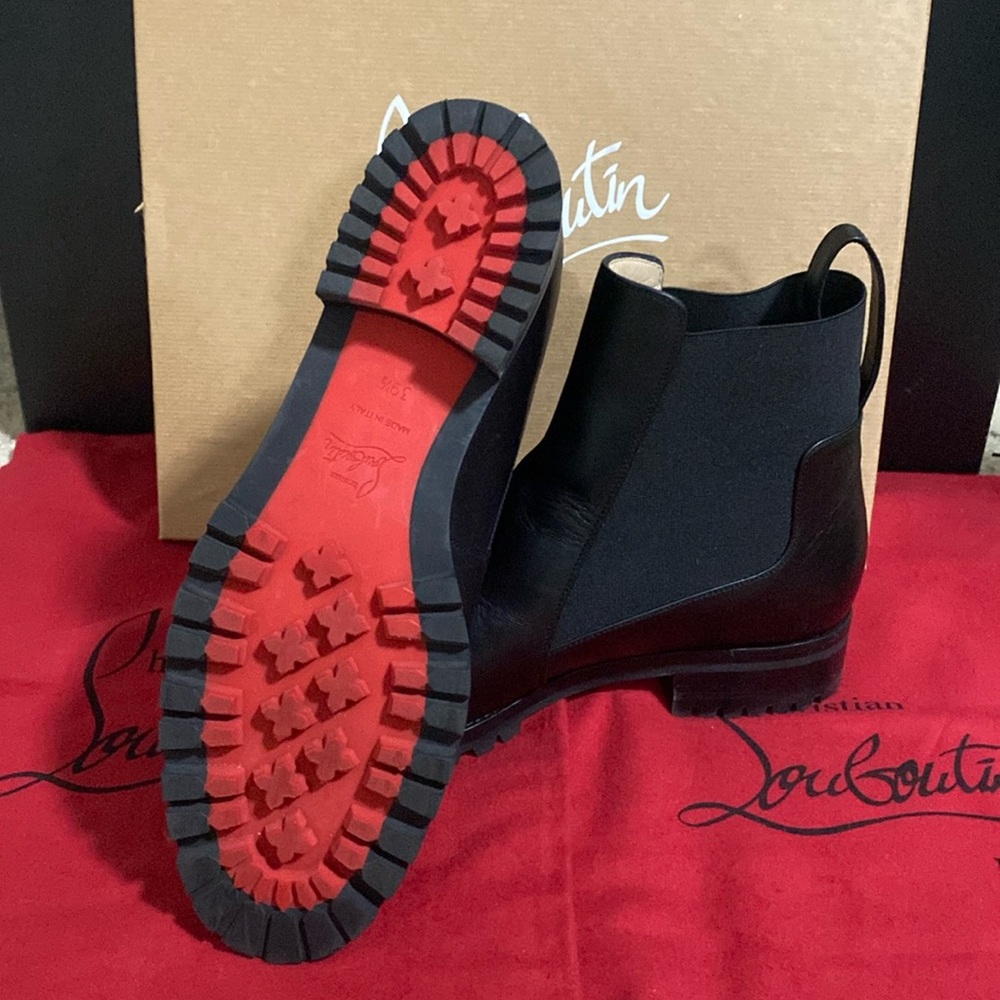 Christian Louboutin Black Marchacroche Ankle boots